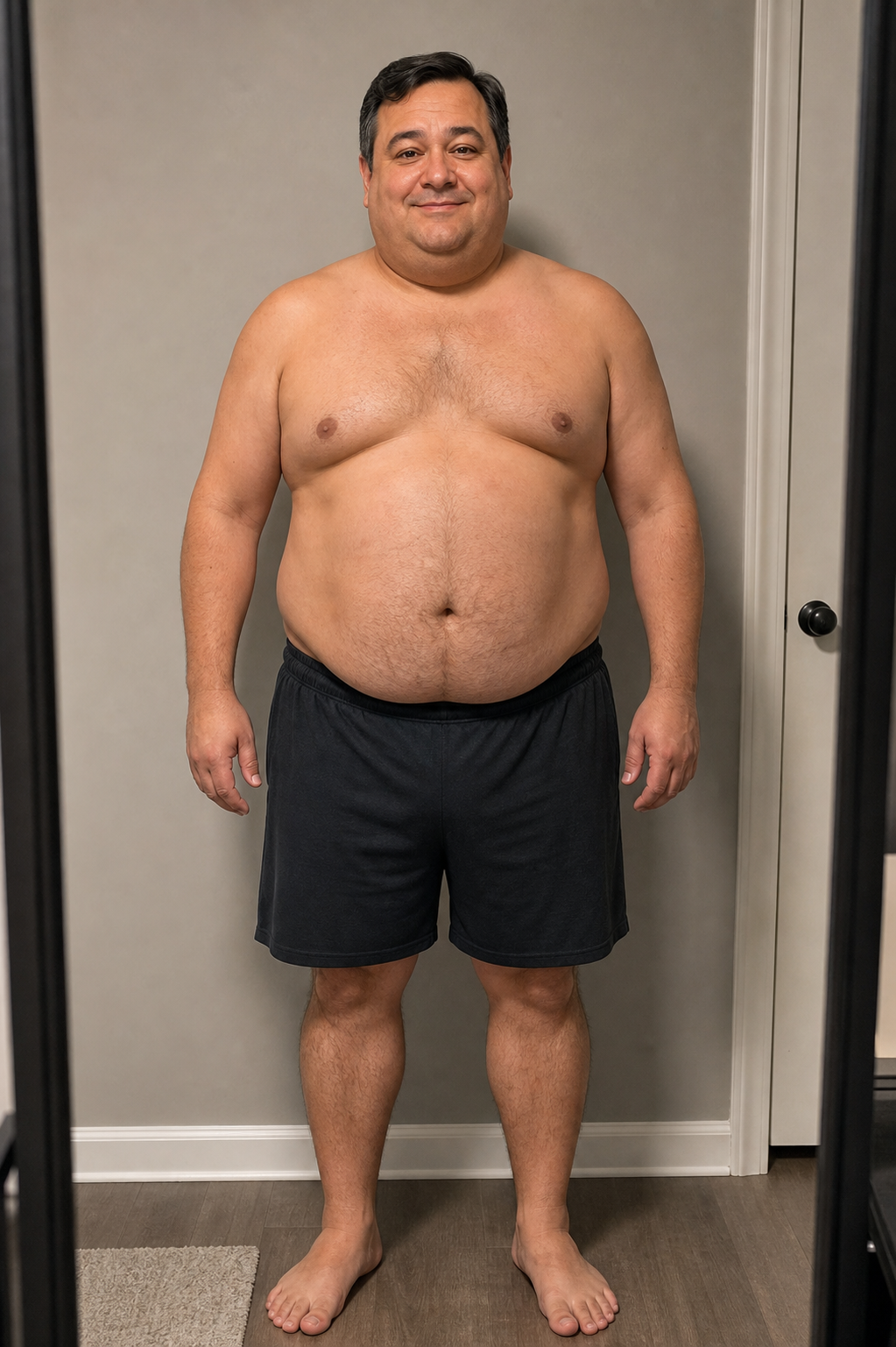 Week 0 sample body progress photo